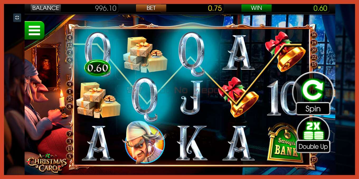 Slot screenshot: A Christmas Carol no deposit, number - 9