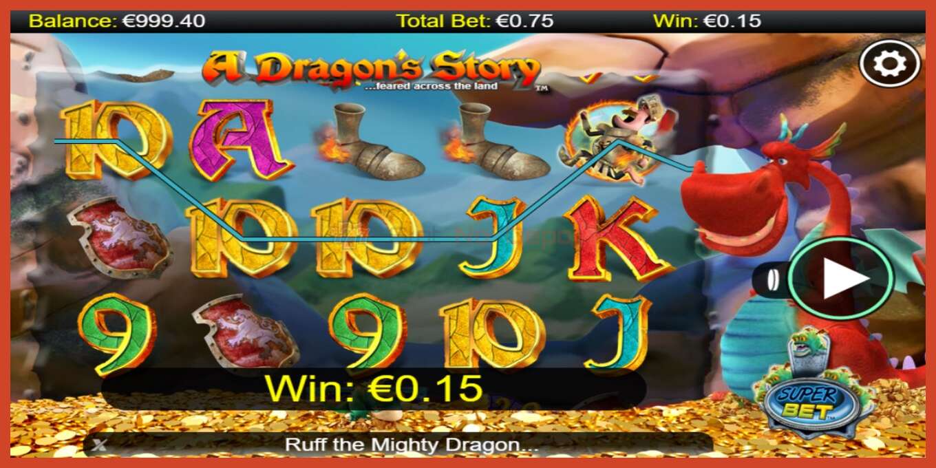 Slot screenshot: A Dragon’s Story no deposit, number - 1