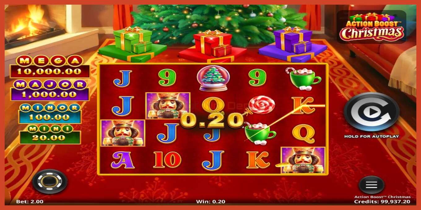 Slot screenshot: Action Boost Christmas no deposit, number - 2