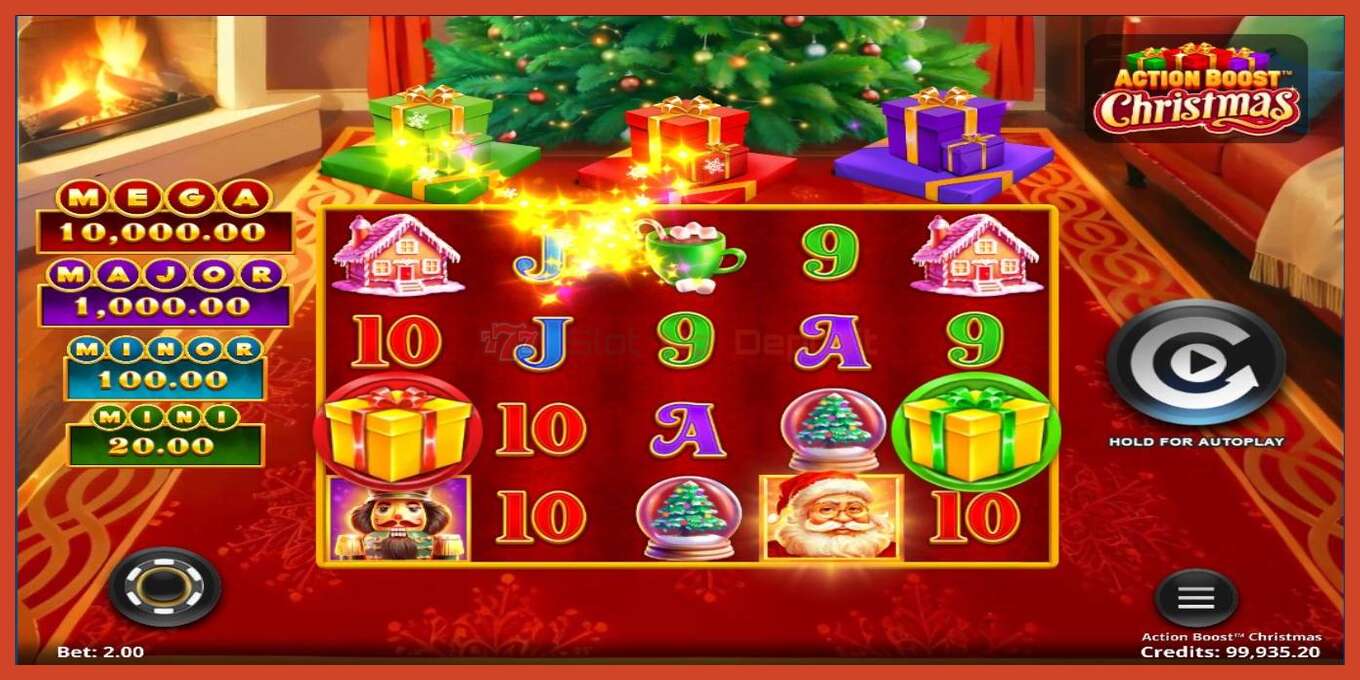 Slot screenshot: Action Boost Christmas no deposit, number - 3