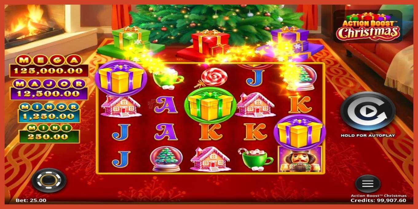 Slot screenshot: Action Boost Christmas no deposit, number - 5