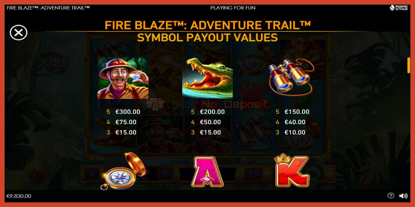 Slot screenshot: Adventure Trail no deposit, number - 5