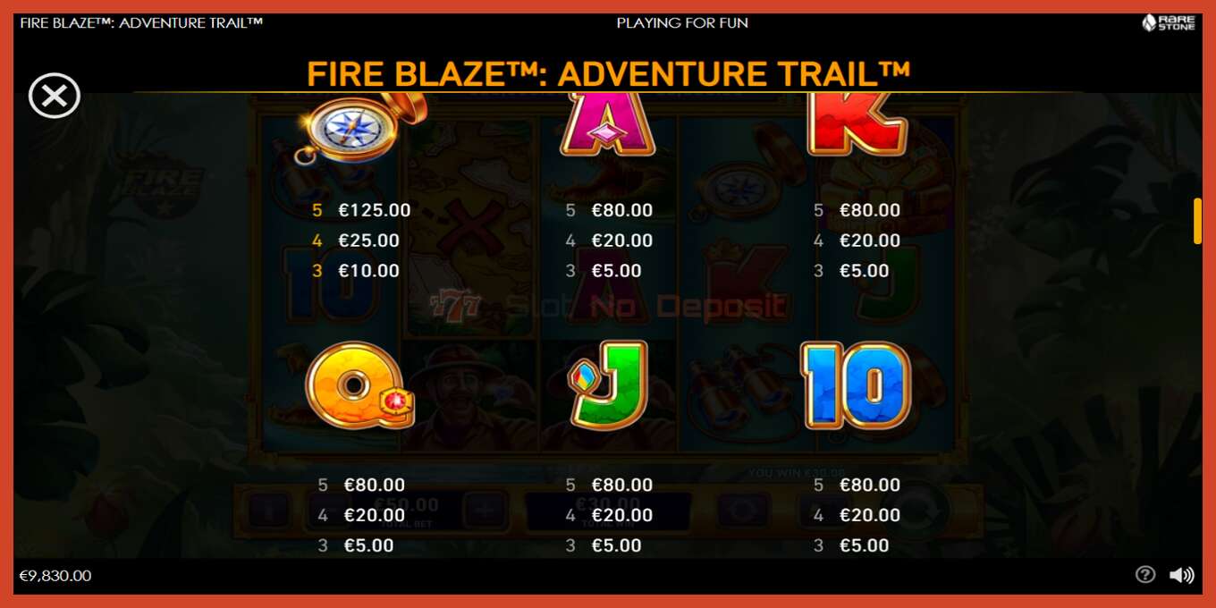 Slot screenshot: Adventure Trail no deposit, number - 6