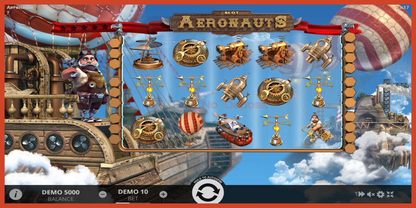 Slot screenshot: Aeronauts no deposit, number - 1