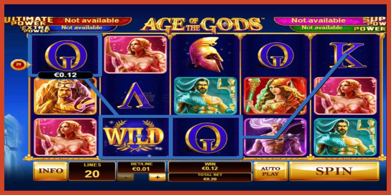 Slot screenshot: Age Of The Gods no deposit, number - 2