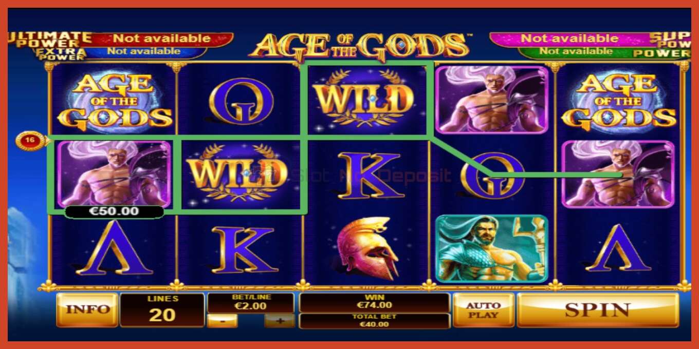 Slot screenshot: Age Of The Gods no deposit, number - 4