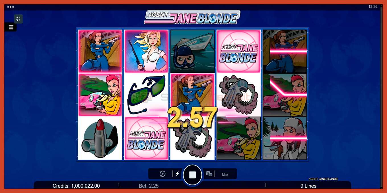 Slot screenshot: Agent Jane Blonde no deposit, number - 4