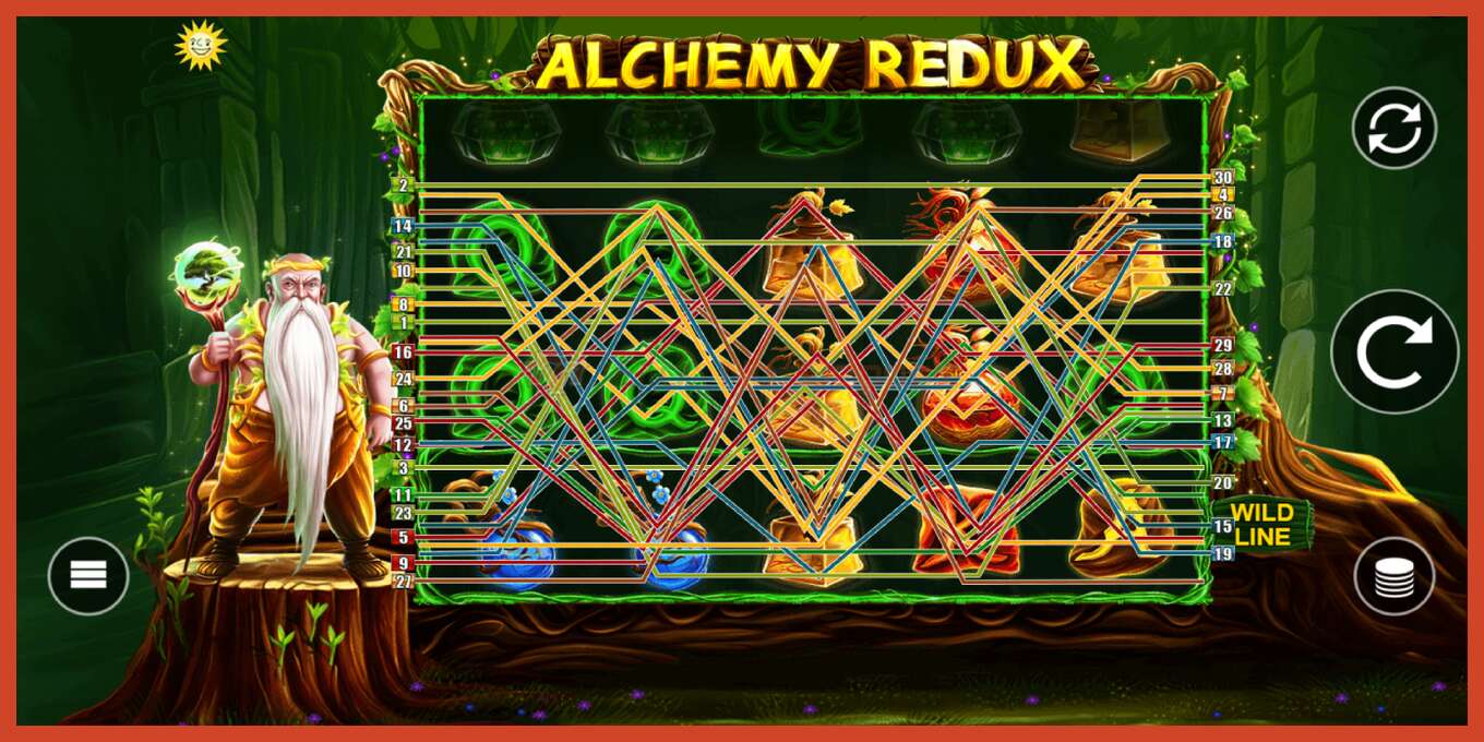 スロットのスクリーンショット: Alchemy Redux デポジットなし, 番号 - 1