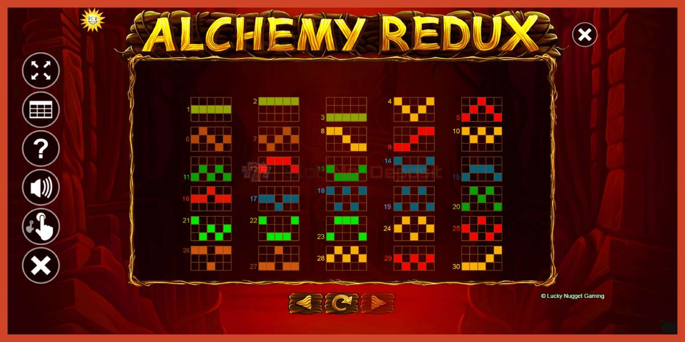 スロットのスクリーンショット: Alchemy Redux デポジットなし, 番号 - 7