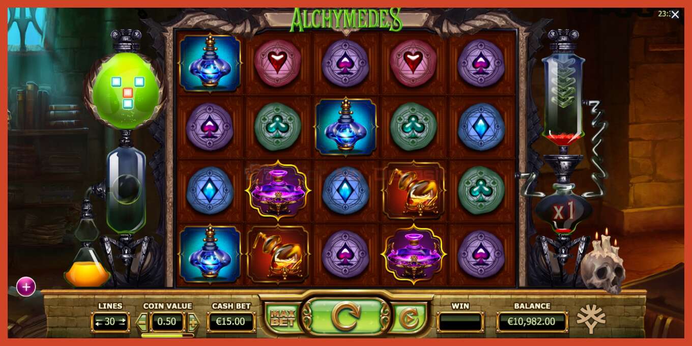 Slot screenshot: Alchymedes no deposit, number - 2