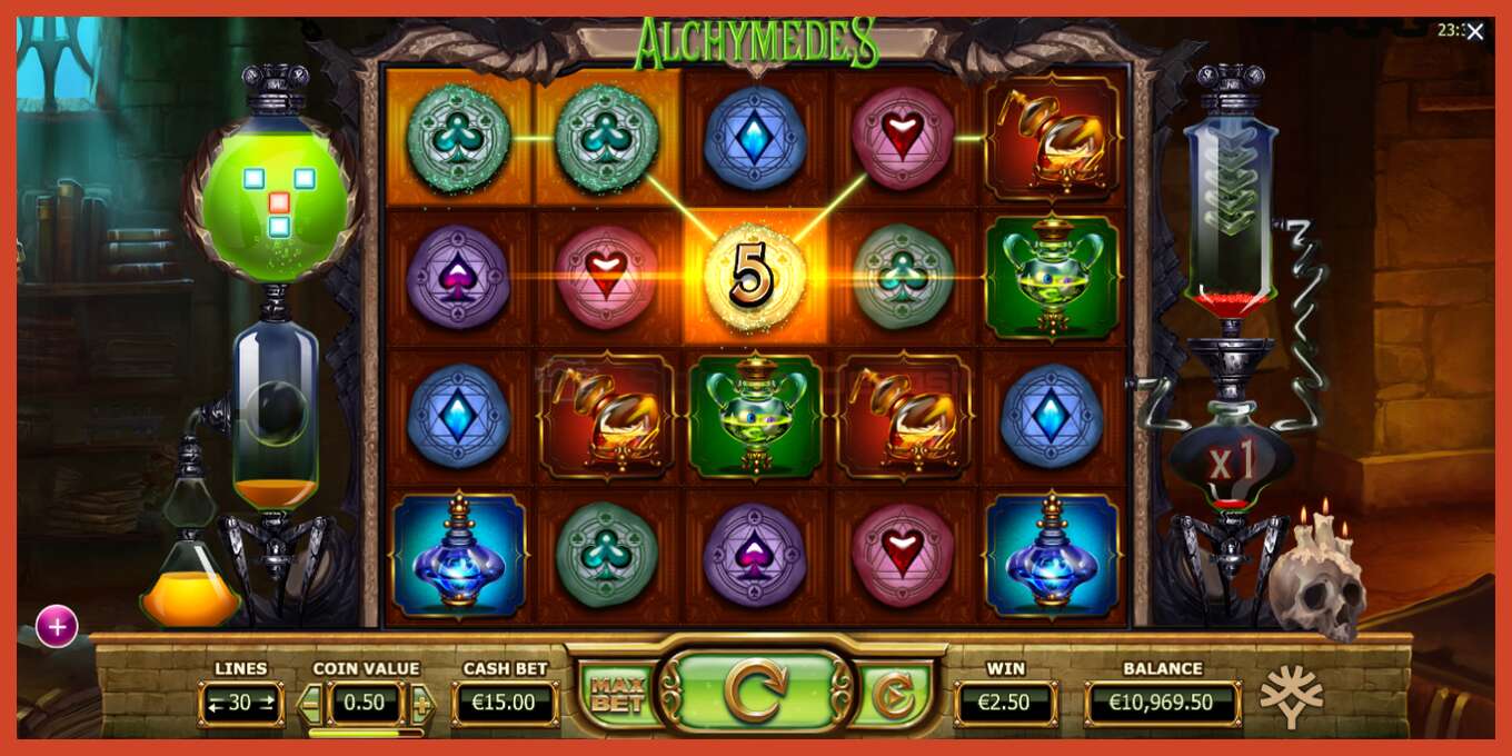 Slot screenshot: Alchymedes no deposit, number - 3