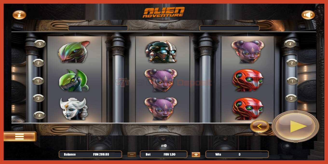 Slot screenshot: Alien Adventure no deposit, number - 5