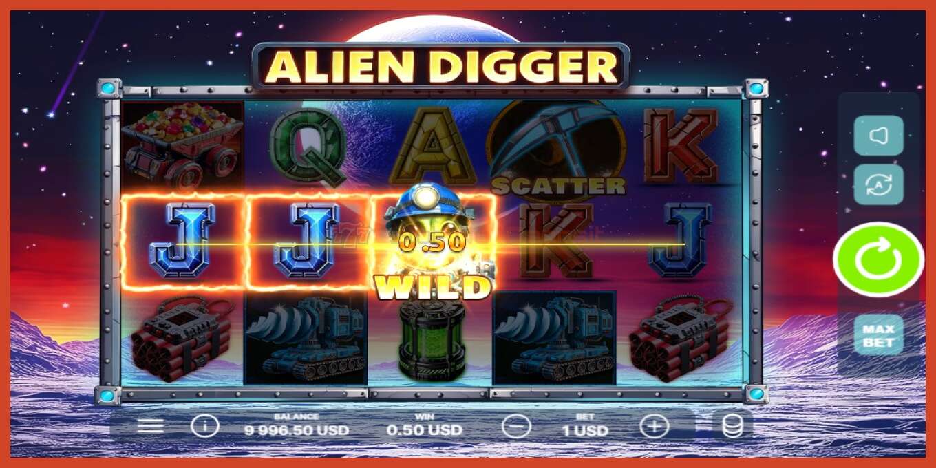 Slot screenshot: Alien Digger no deposit, number - 2