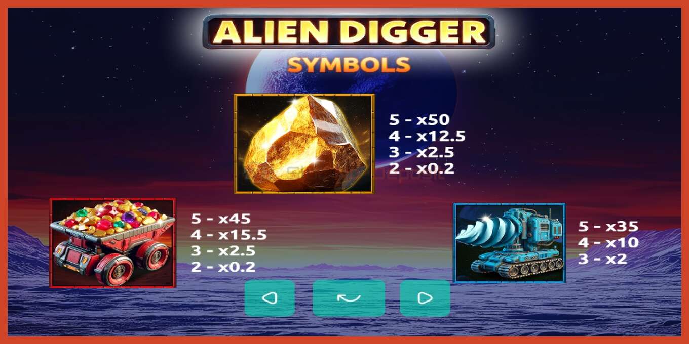 Slot screenshot: Alien Digger no deposit, number - 3