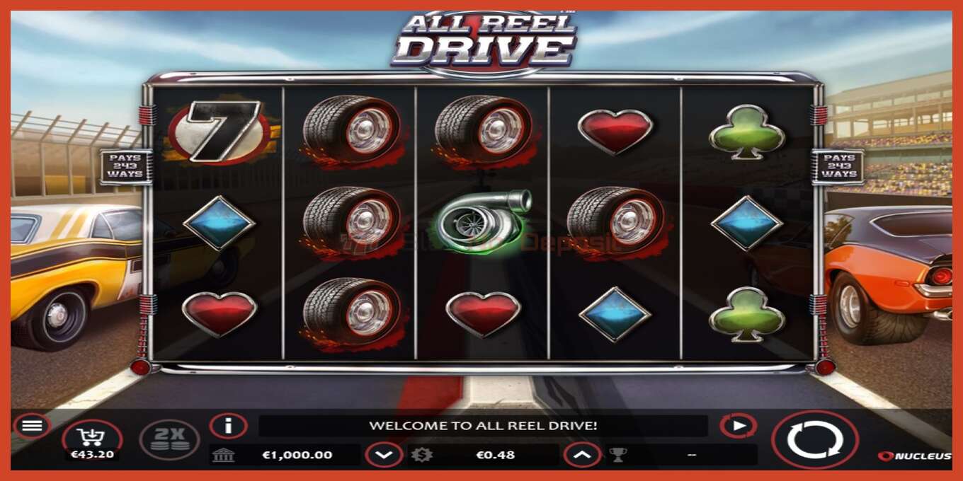 Slot скриншоту: All Reel Drive депозит жок, саны - 1