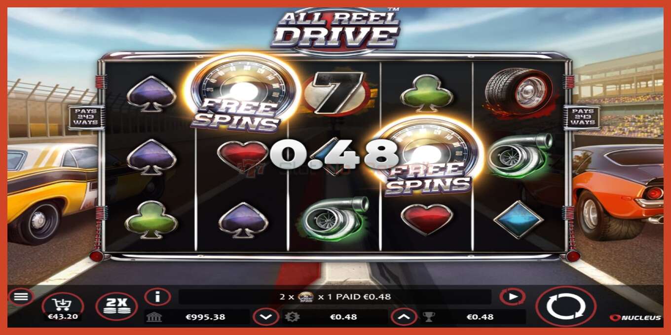 Slot скриншоту: All Reel Drive депозит жок, саны - 4