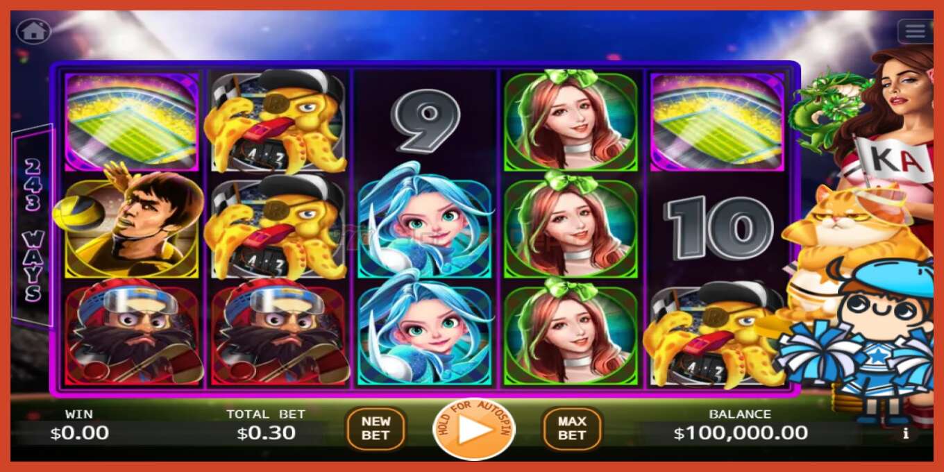 Slot screenshot: All Star Sports Day no deposit, number - 1