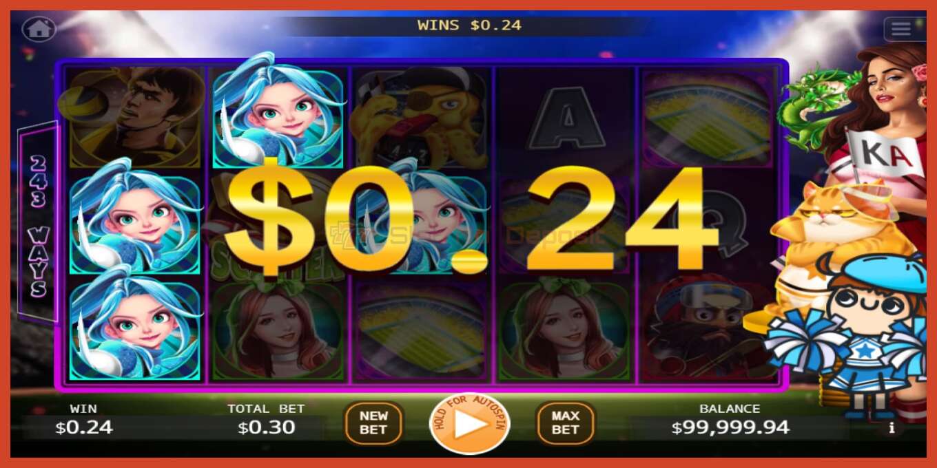 Slot screenshot: All Star Sports Day no deposit, number - 2