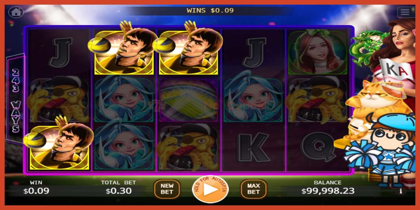 Slot screenshot: All Star Sports Day no deposit, number - 4