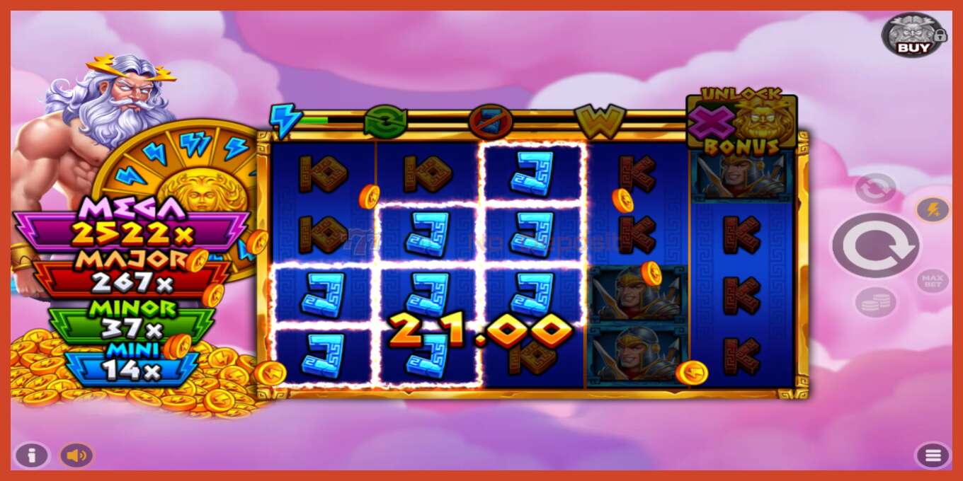 Slot screenshot: Alpha Gods: Zeus no deposit, number - 5