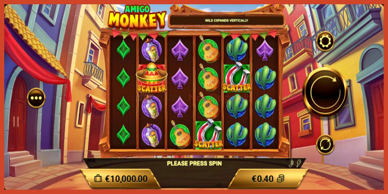 Slot screenshot: Amigo Monkey no deposit, number - 2