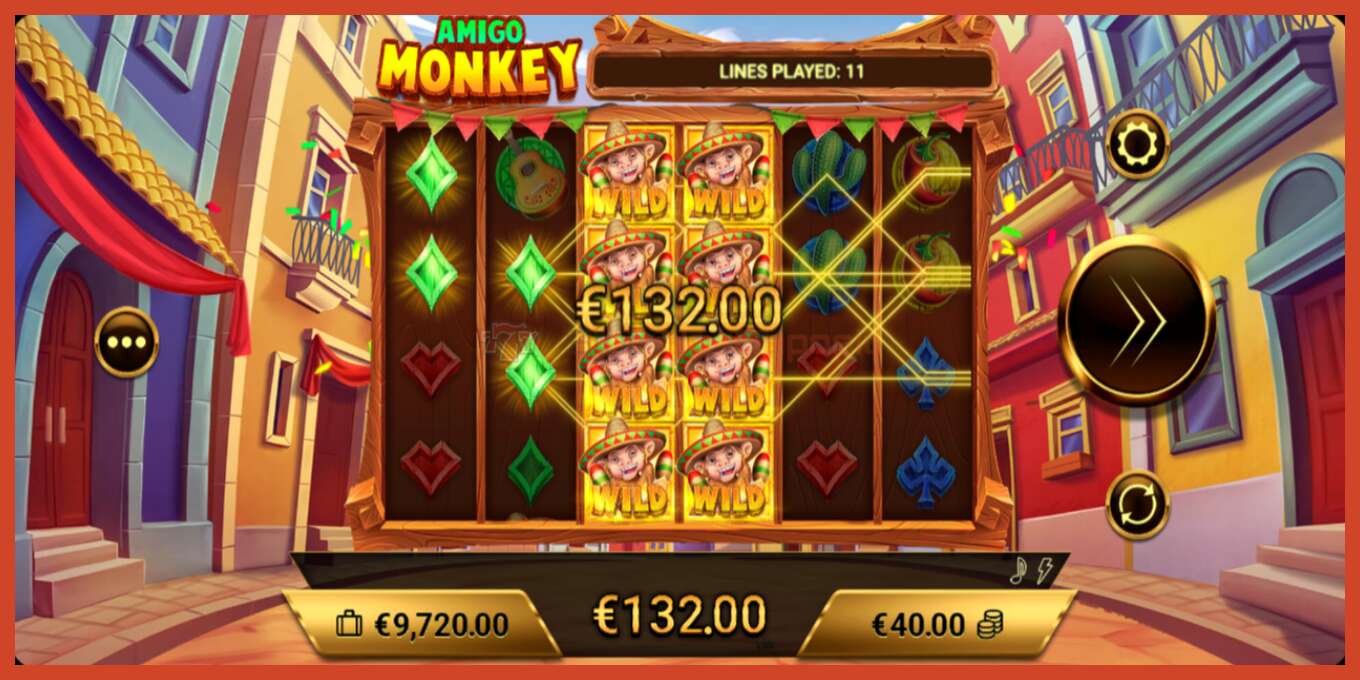 Slot screenshot: Amigo Monkey no deposit, number - 3