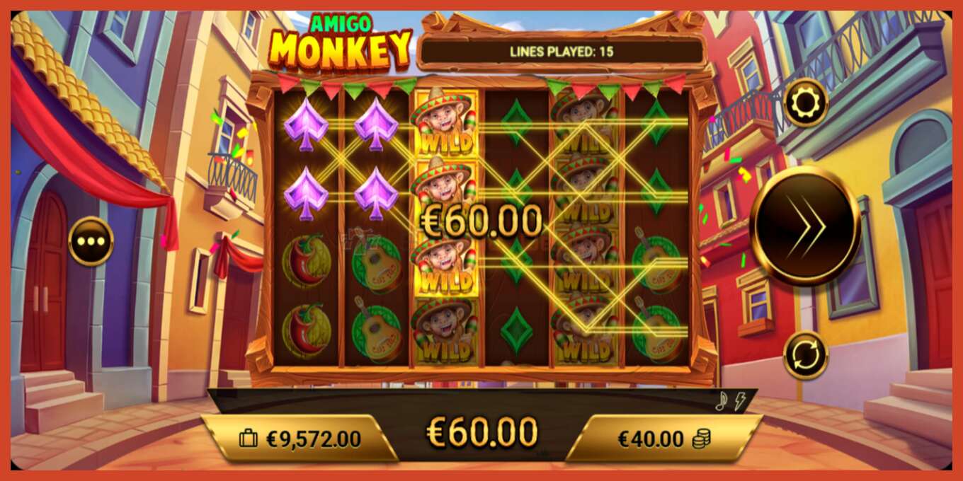 Slot screenshot: Amigo Monkey no deposit, number - 4