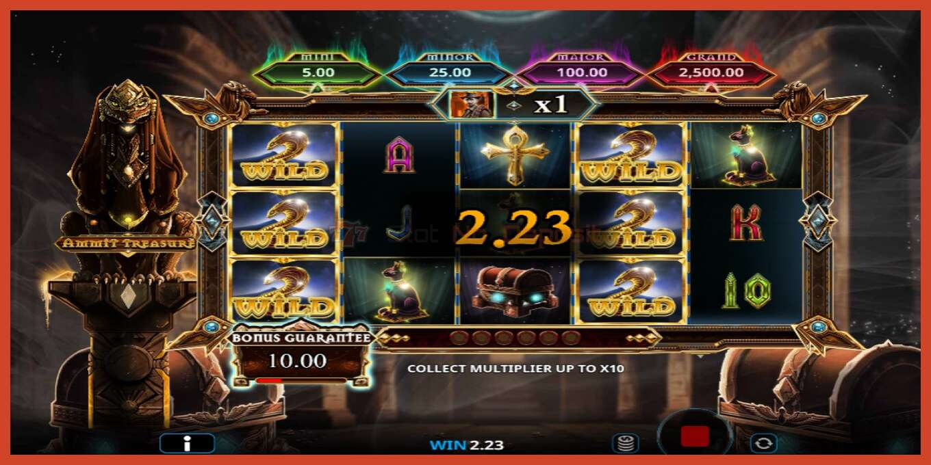 Slot screenshot: Ammit Treasure no deposit, number - 2