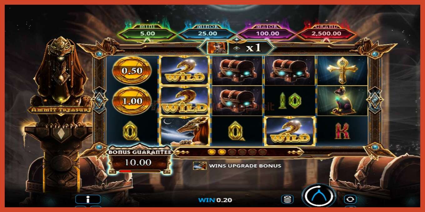 Slot screenshot: Ammit Treasure no deposit, number - 3