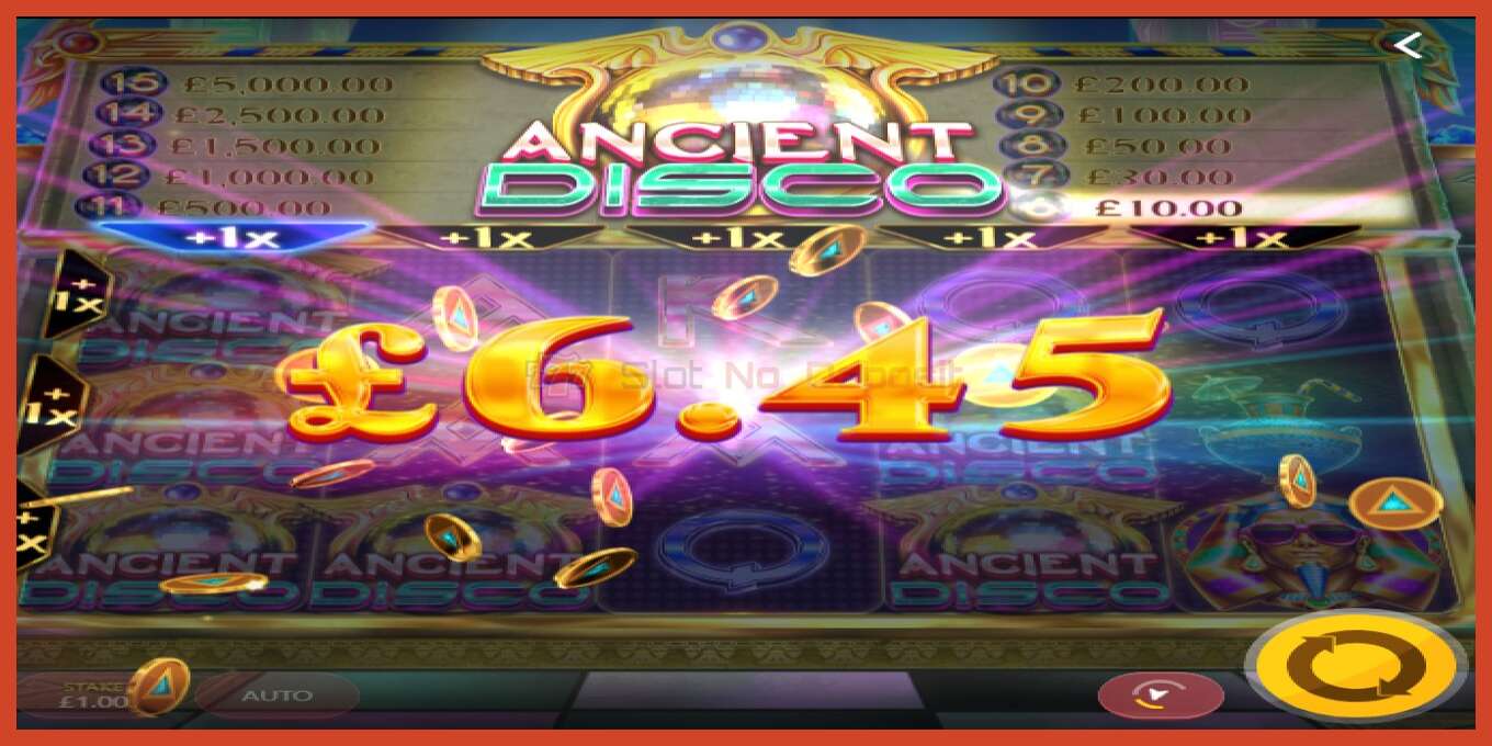 Slot screenshot: Ancient Disco no deposit, number - 4