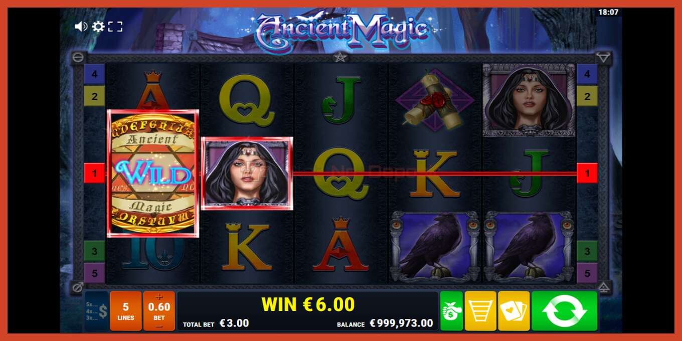 Slot screenshot: Ancient Magic no deposit, number - 4