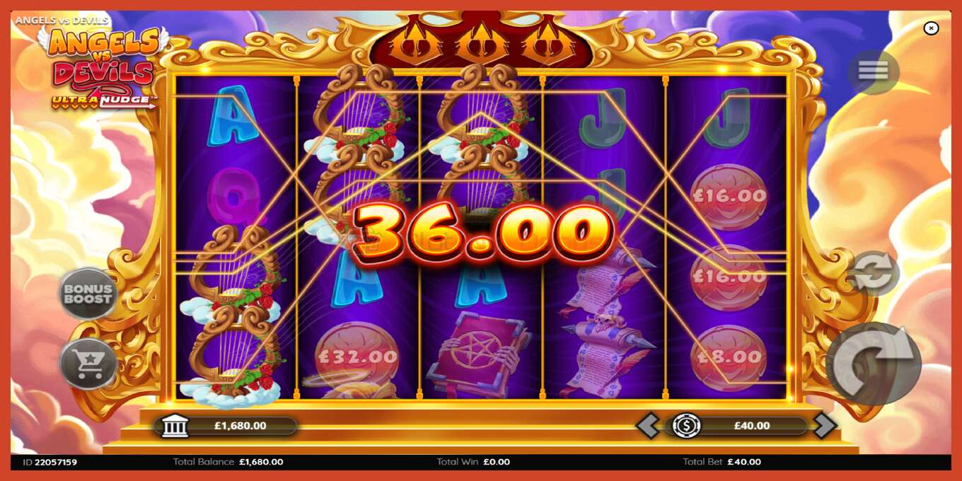 Slot screenshot: Angels vs Devils no deposit, number - 3