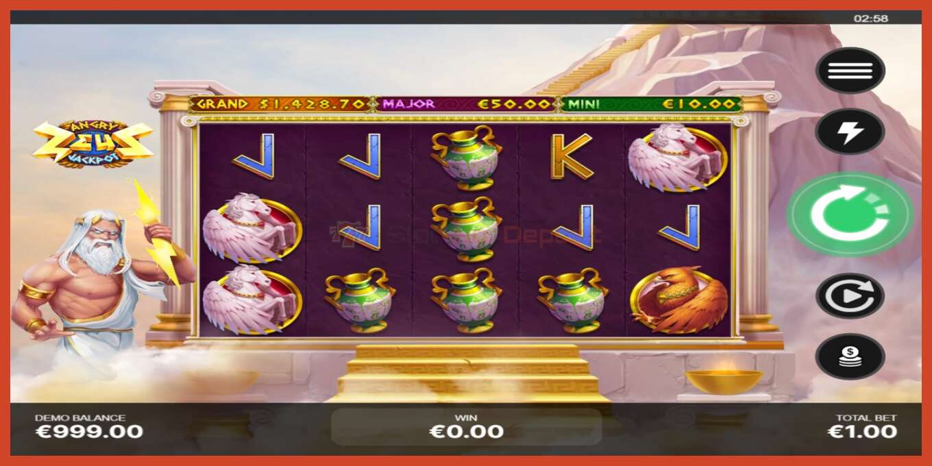 Скриншот слота: Angry Zeus Jackpot без депозита, номер - 2