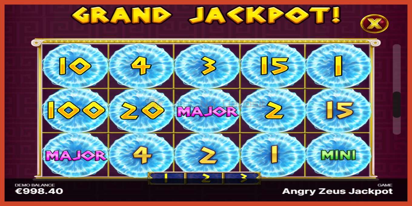 Скриншот слота: Angry Zeus Jackpot без депозита, номер - 7