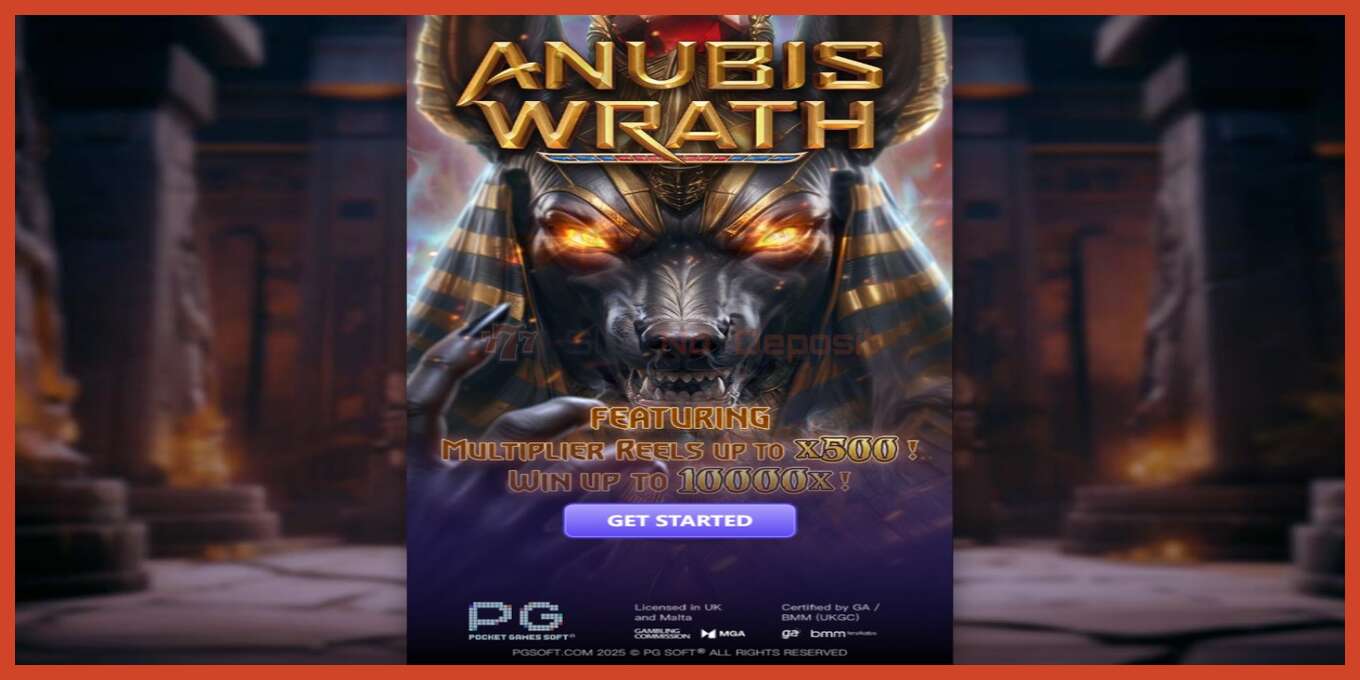 老虎机截图: Anubis Wrath 没有押金, 数字 - 1