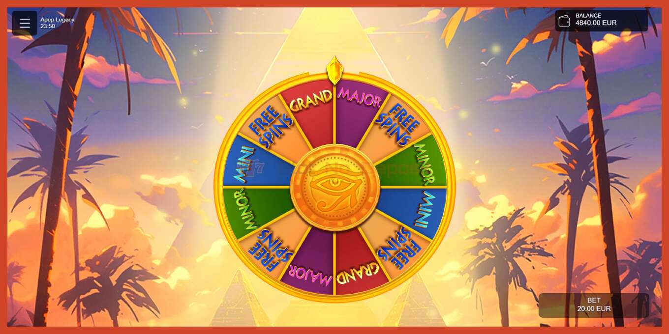 Slot screenshot: Apep Legacy no deposit, number - 4