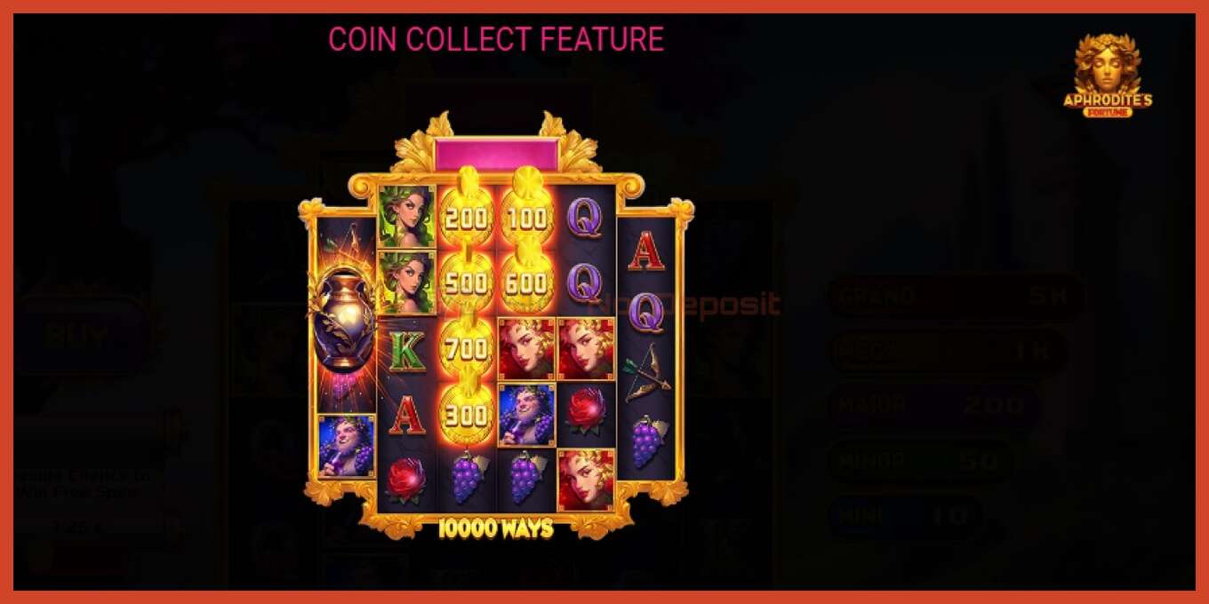 Slot screenshot: Aphrodites Fortune no deposit, number - 4