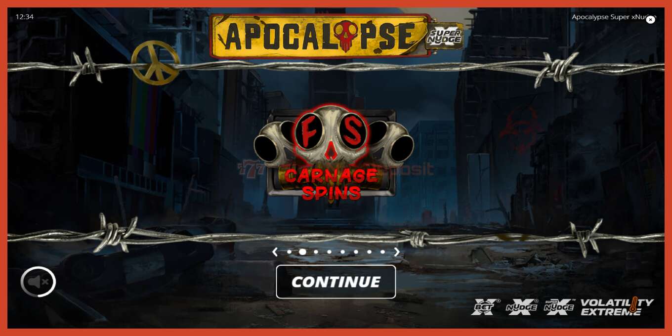 Slot screenshot: Apocalypse no deposit, number - 1