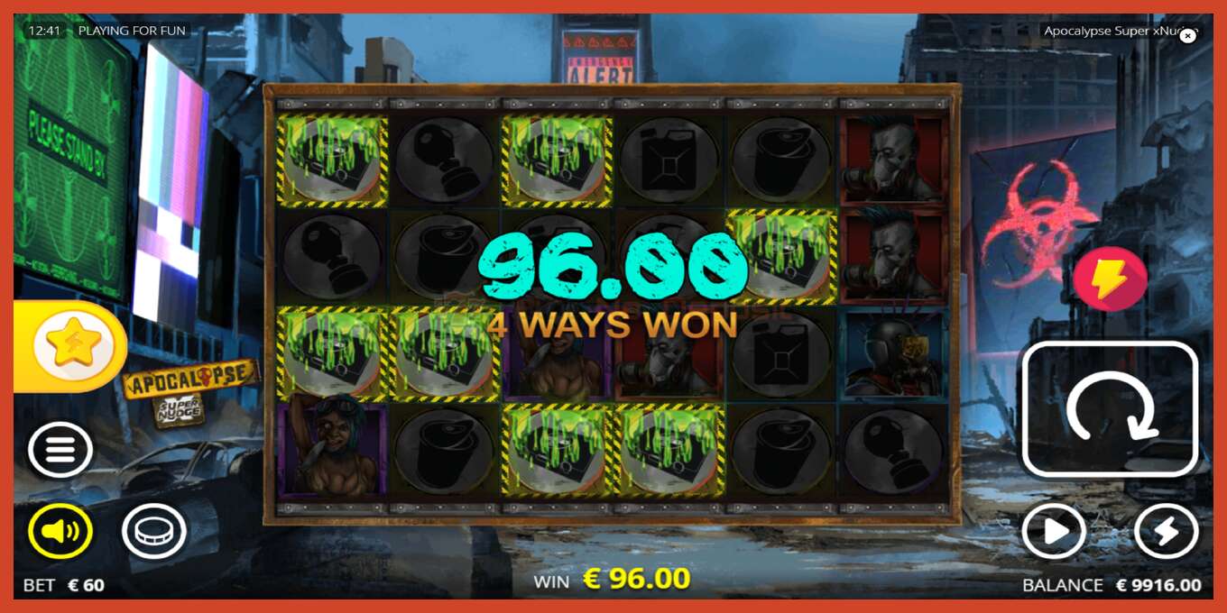 Slot screenshot: Apocalypse no deposit, number - 3