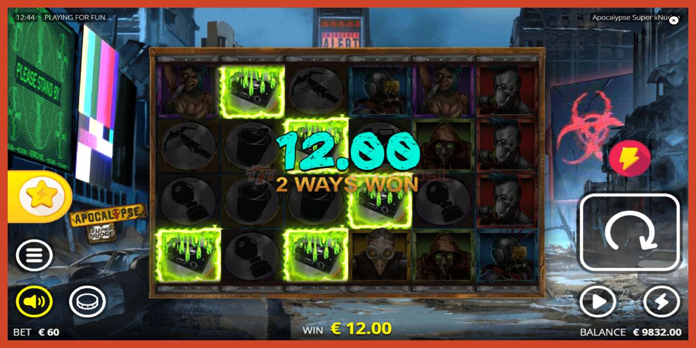 Slot screenshot: Apocalypse no deposit, number - 4