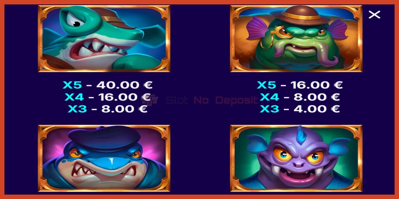 Slot screenshot: Aqua Mafia no deposit, number - 5