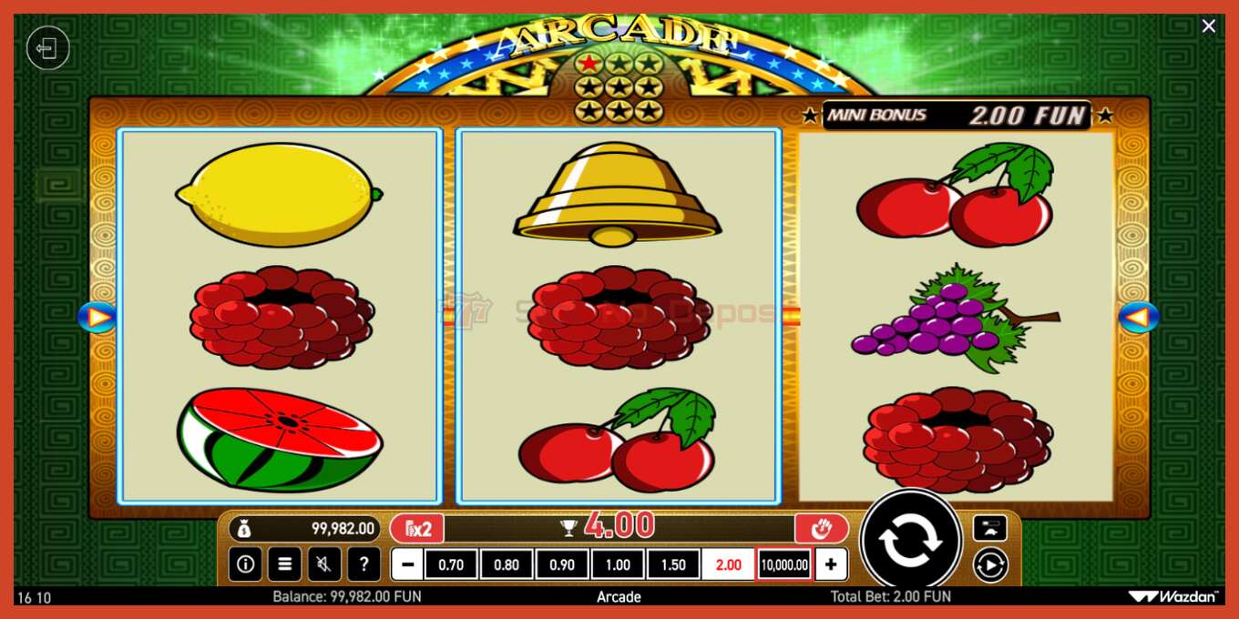 Slot screenshot: Arcade no deposit, number - 2