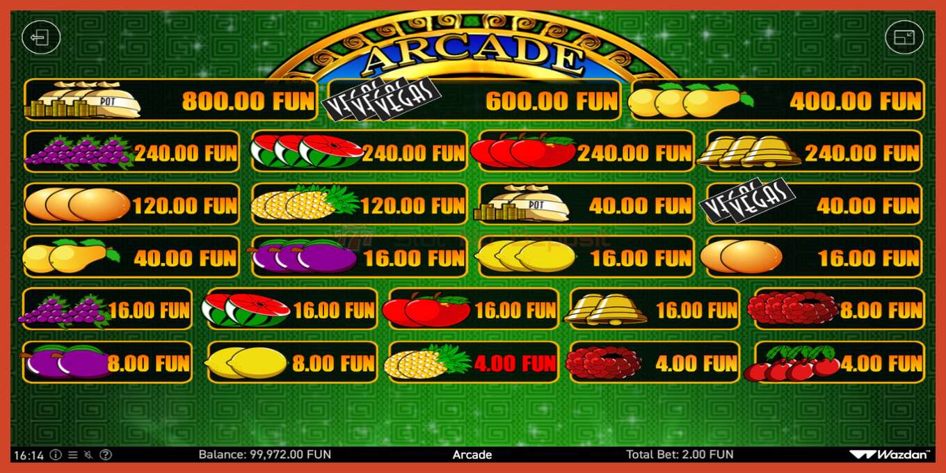 Slot screenshot: Arcade no deposit, number - 5