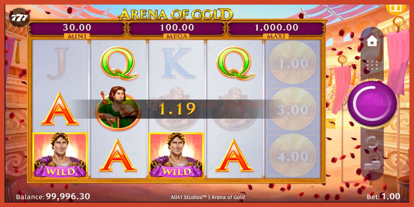 Slot තිර රුවක්: Arena of Gold තැන්පතු නැත, අංකය - 4