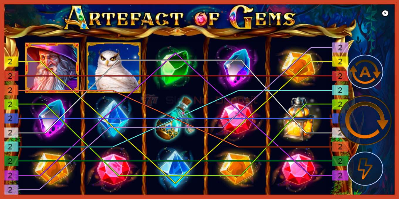 Slot තිර රුවක්: Artefact of Gems තැන්පතු නැත, අංකය - 1