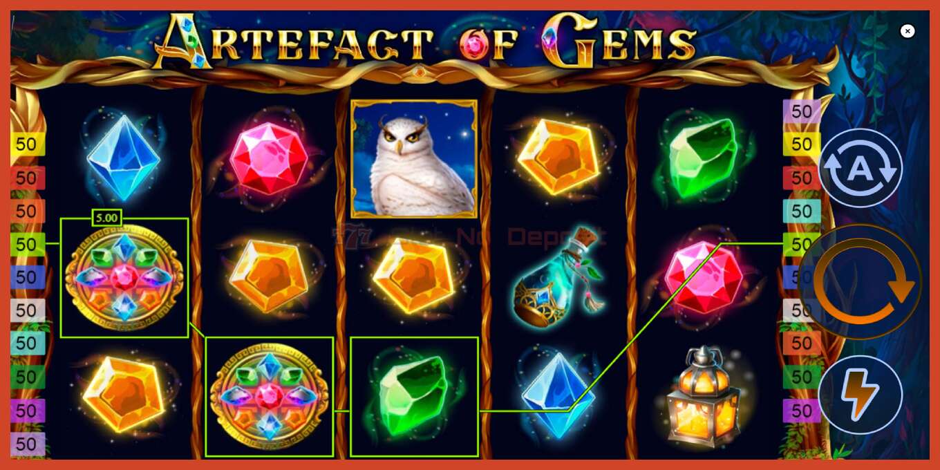 Slot තිර රුවක්: Artefact of Gems තැන්පතු නැත, අංකය - 2