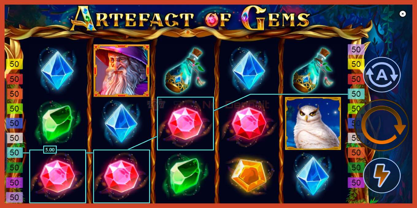 Slot තිර රුවක්: Artefact of Gems තැන්පතු නැත, අංකය - 3