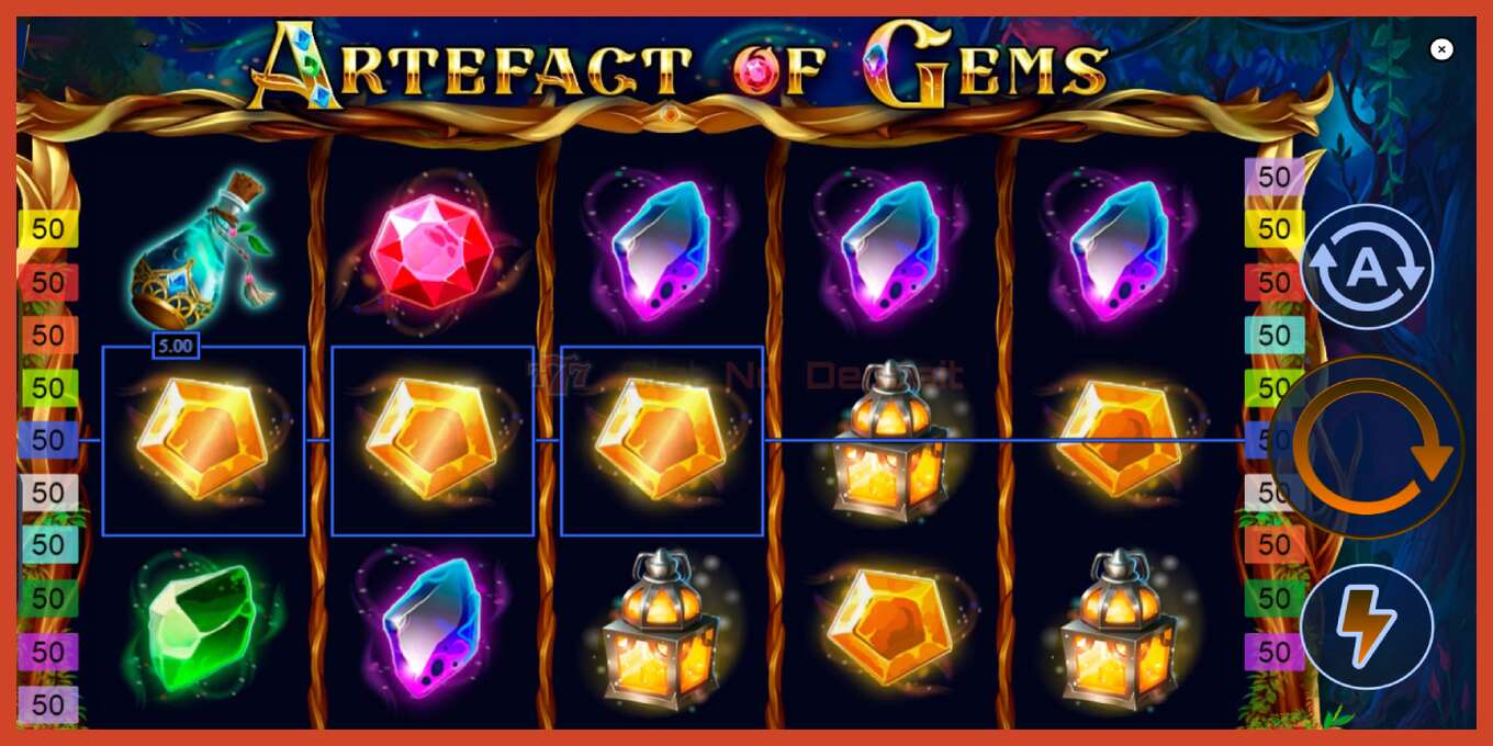 Slot තිර රුවක්: Artefact of Gems තැන්පතු නැත, අංකය - 4