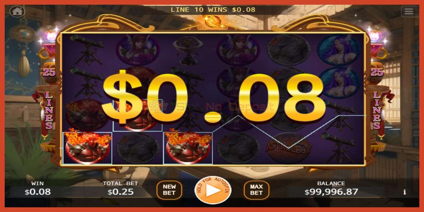 Slot screenshot: Astrology no deposit, number - 3