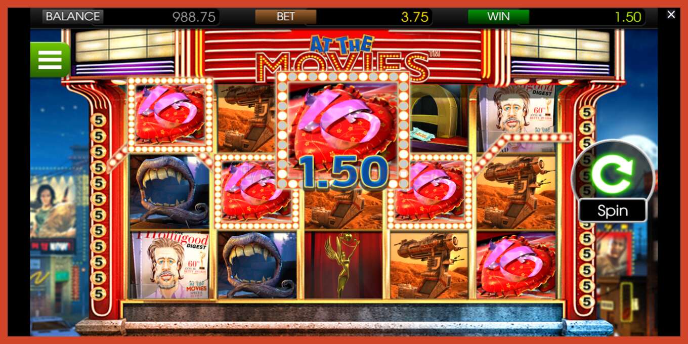 Slot screenshot: At the Movies no deposit, number - 3